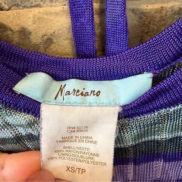 Marciano Multicolor Striped Long Sleeve Dress - Picture 5 of 5